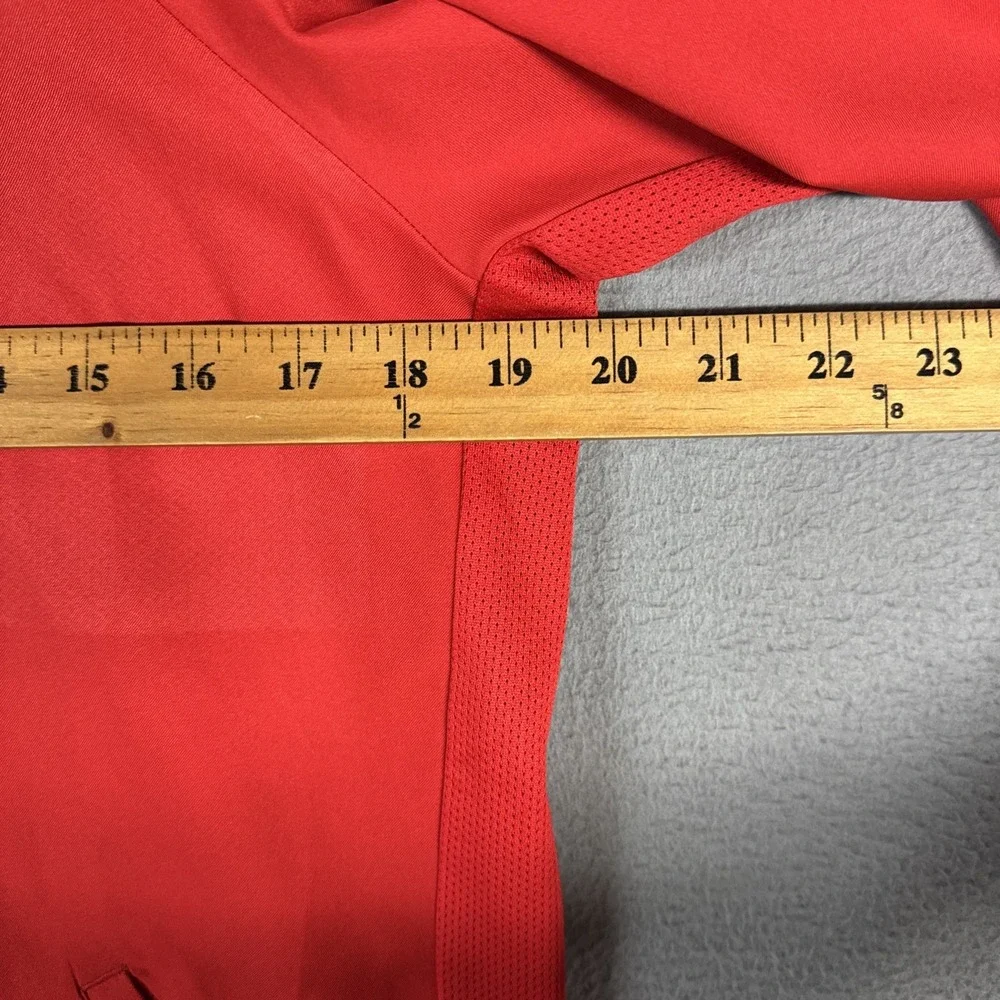 Nike Team Training Jacket Womens Medium Red Czech Republic Ceska Full Zip Sports